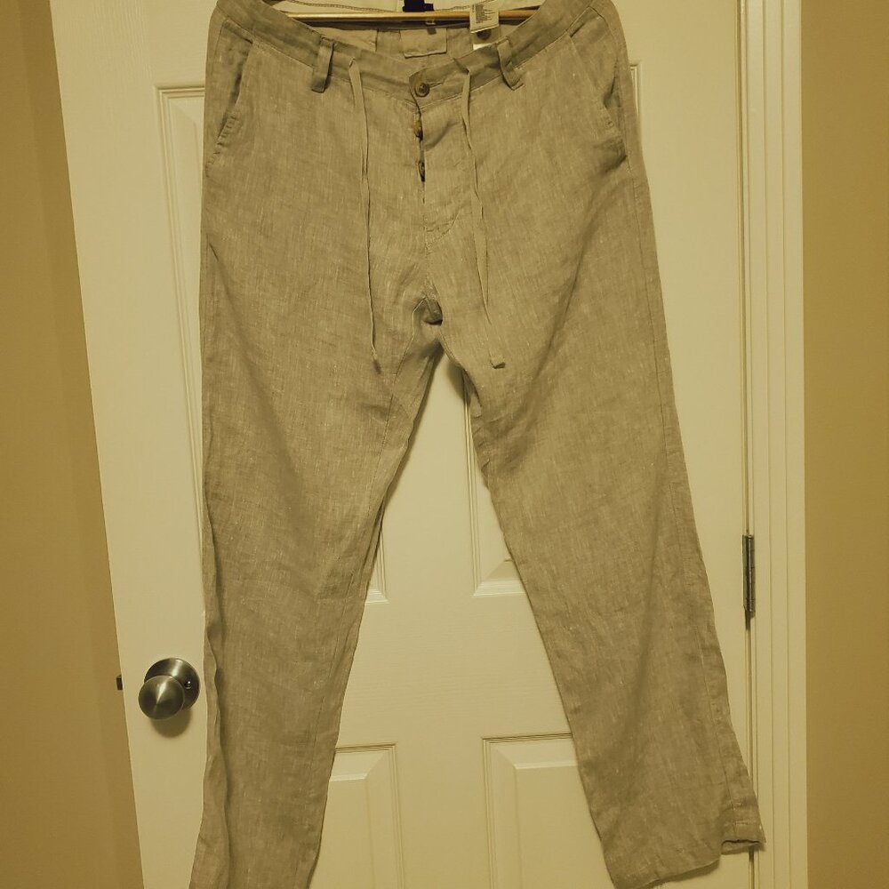 H & M 100 % Linen Pants  34 X 31
